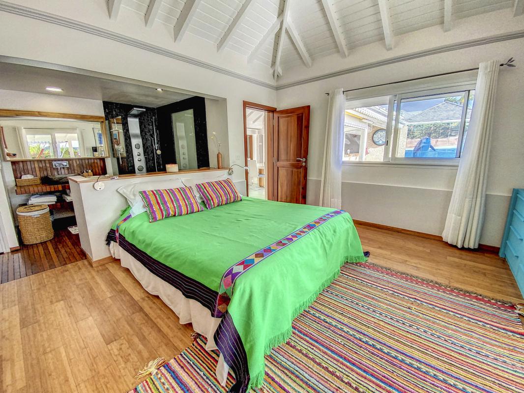 Location Villa 3 chambres Baie Nettlé St Martin-chambre verte-15